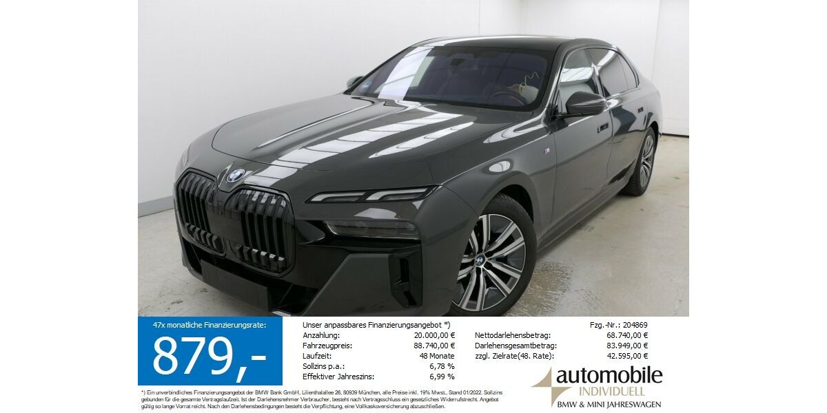 BMW i7 25.200 km 84.630 &euro; Paderborn 33100