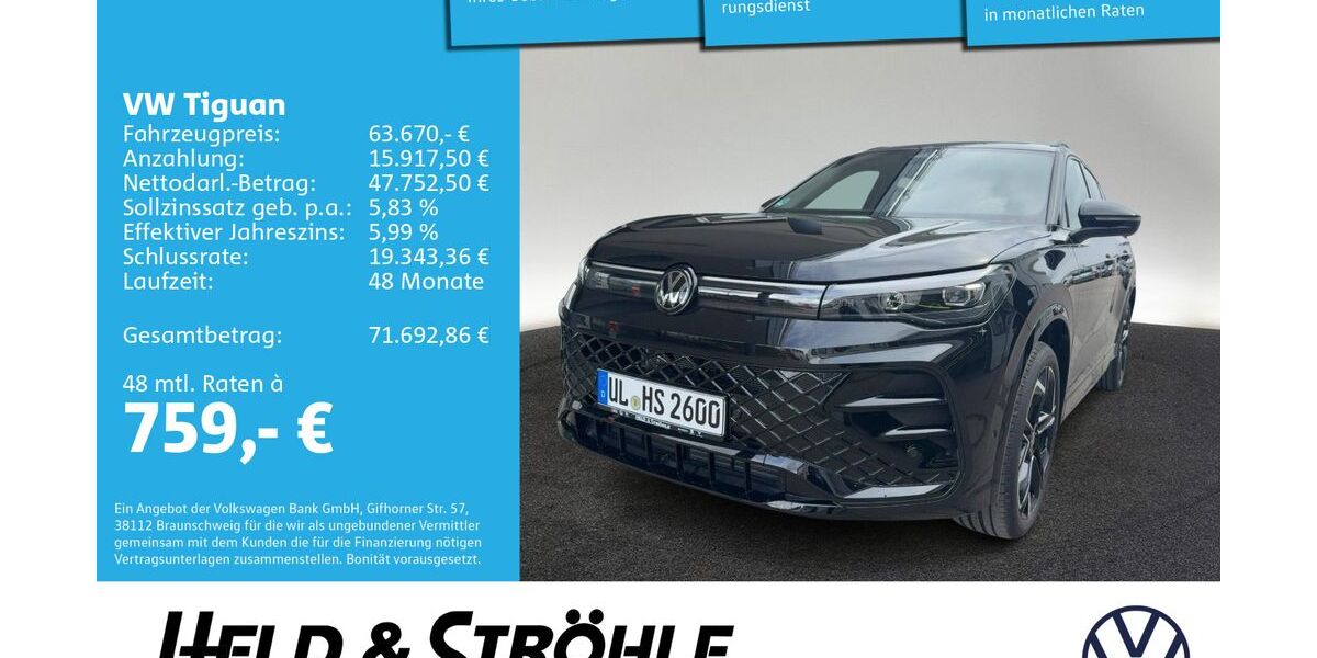 VW Tiguan 3.000 km 63.670 &euro; Neu-Ulm 89231