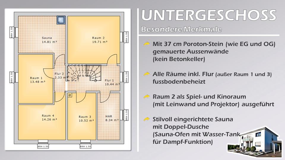 Modernes Wohnen mit Stil & Komfort: Stadtvilla mit Sauna & Garten 7.5 zimmer
