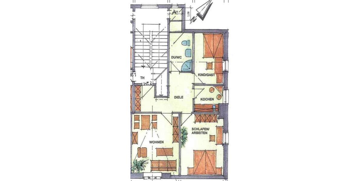 Etagenwohnung Werdau - 3 Zimmer, 70 m&sup2;, 390&euro; | Angebot:26411618