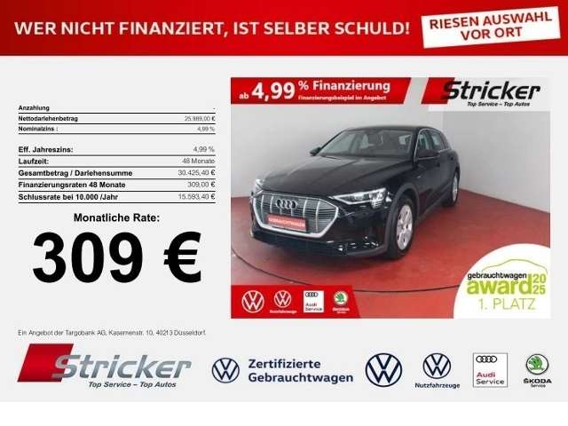 Audi e-tron 30.848 km 25.989 € Detmold 32760