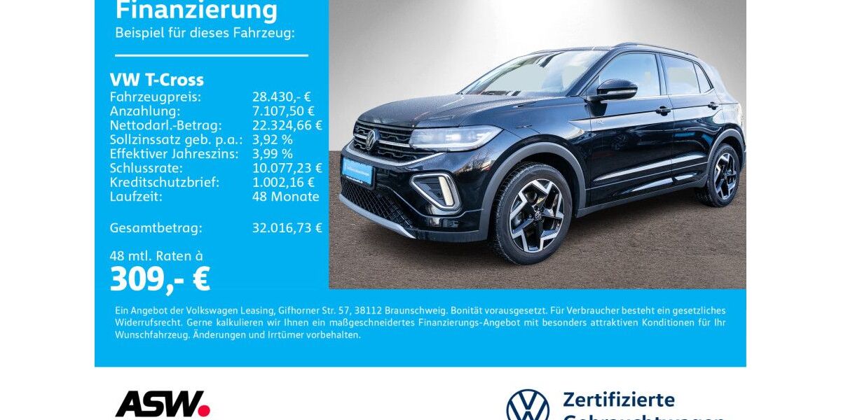 VW T-Cross 24.800 km 26.560 &euro; Neckarsulm 74172