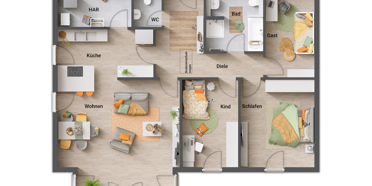 Bungalow Spangdahlem - 4 Zimmer, 108 m&sup2;, 305.000&euro; | Angebot:26207133