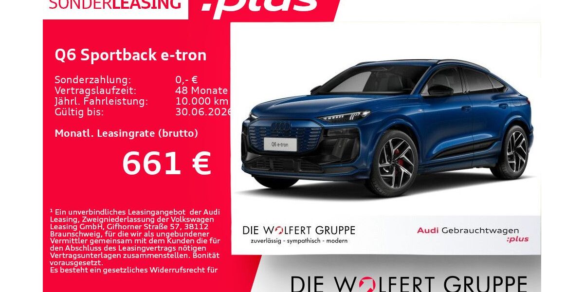 Audi Q6 e-tron 6.775 km 67.970 &euro; Großwallstadt 63868