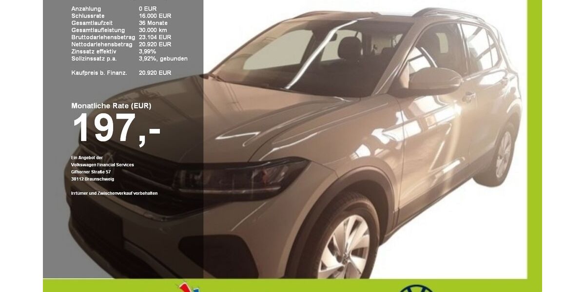 VW T-Cross 7.396 km 18.720 &euro; Mainburg 84048