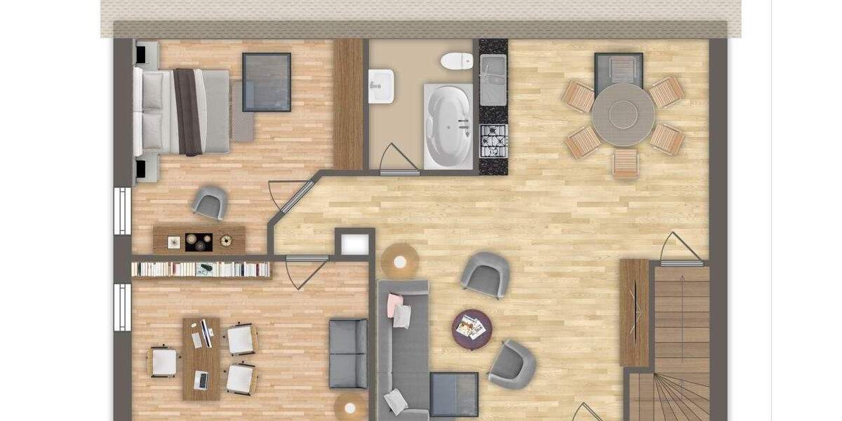 Etagenwohnung Pöttmes Stuben - 3 Zimmer, 75 m&sup2;, 675&euro; | Angebot:25290527