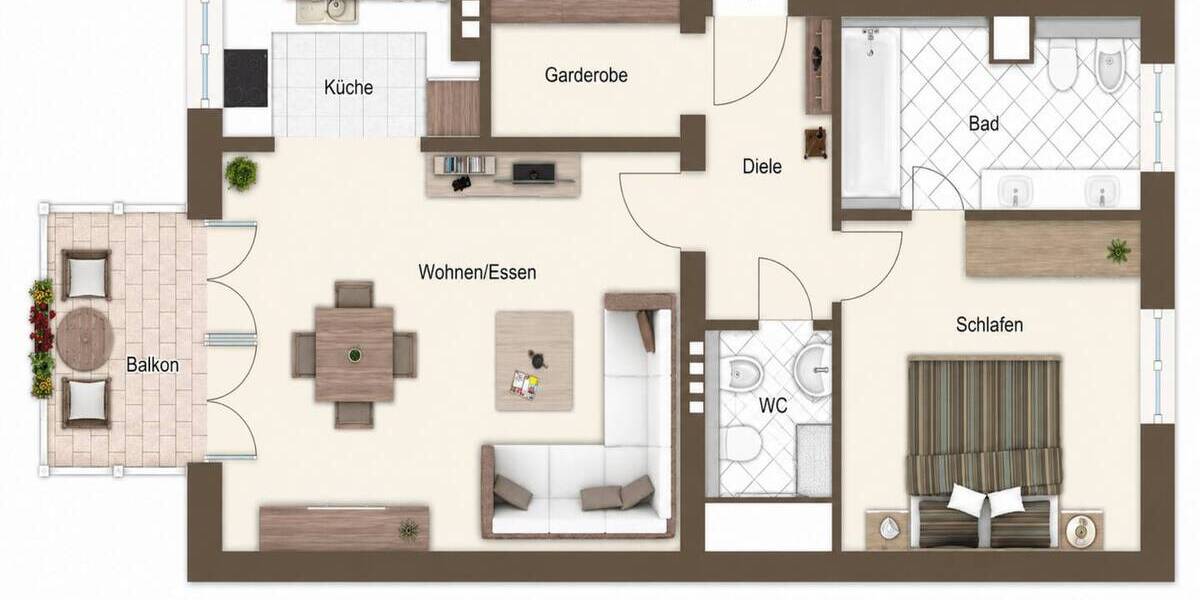 Etagenwohnung München Ludwigsvorstadt-Isarvorstadt - 2 Zimmer, 60 m&sup2;, 599.000&euro; | Angebot:26868241