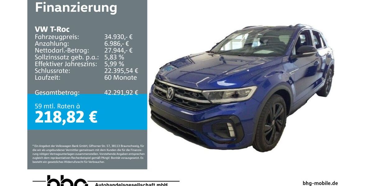 VW T-Roc 12.074 km 34.360 &euro; Kehl 77694