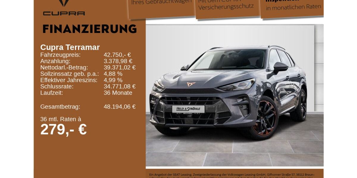 Cupra Terramar 12.001 km 42.750 &euro; Neu-Ulm 89231