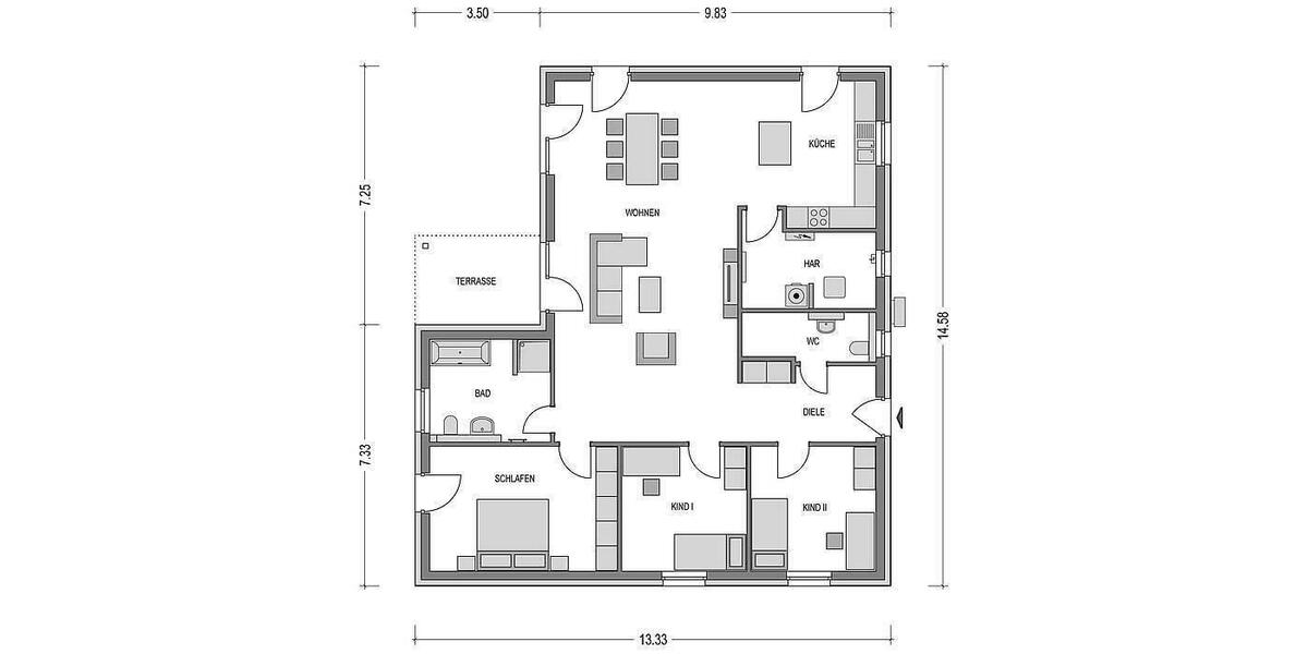 Einfamilienhaus Suhlendorf - 4 Zimmer, 149 m&sup2;, 270.000&euro; | Angebot:8950976