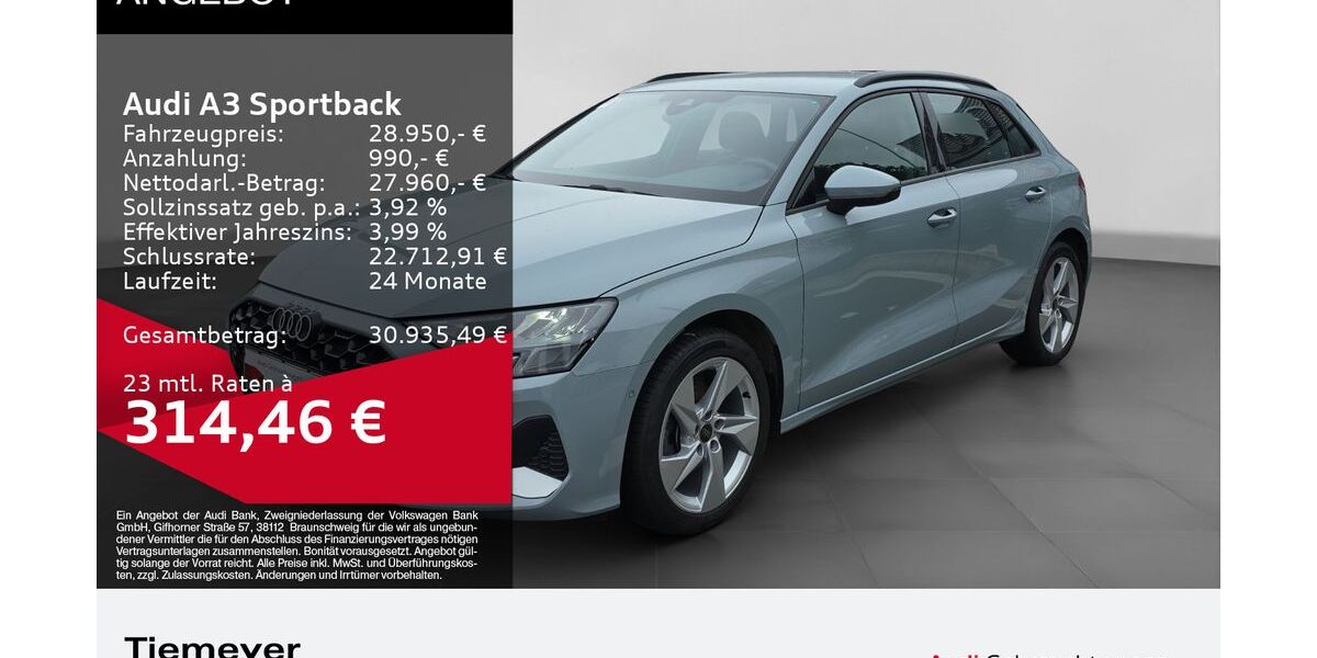 Audi A3 29.064 km 27.780 &euro; Plettenberg 58840