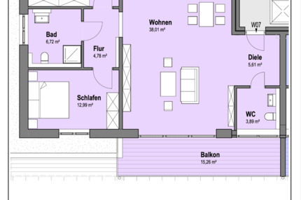 Haus Lage - 3 Zimmer, 107 m&sup2;, 1.396&euro; | Angebot:24601100