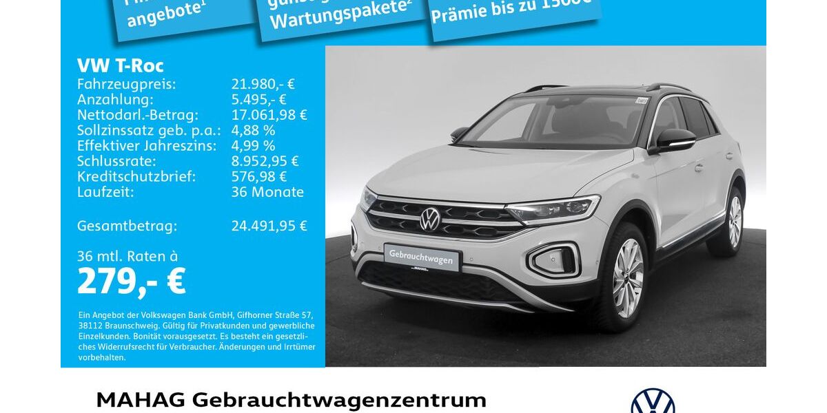 VW T-Roc 20.270 km 21.980 &euro; München 80935