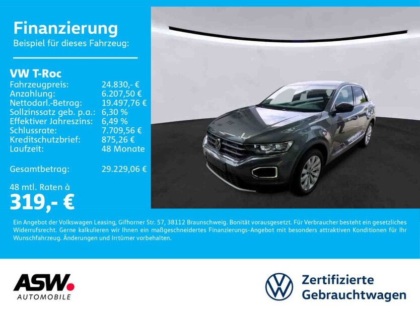 VW T-Roc 45.300 km 24.830 € Bad Rappenau 74906