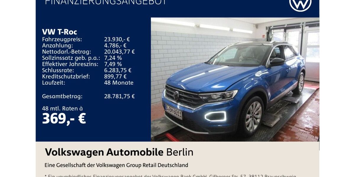 VW T-Roc 32.760 km 23.930 &euro; Berlin 12681