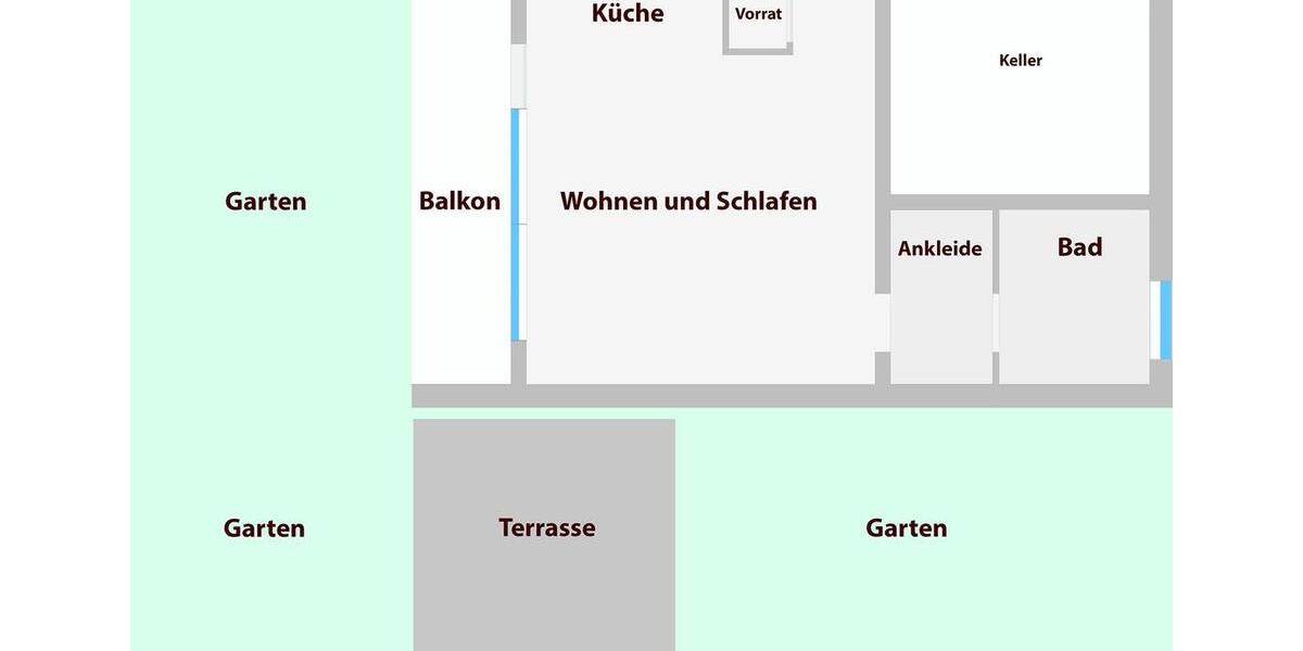 Erdgeschoßwohnung Namborn - 1 Zimmer, 46 m&sup2;, 79.000&euro; | Angebot:26412769