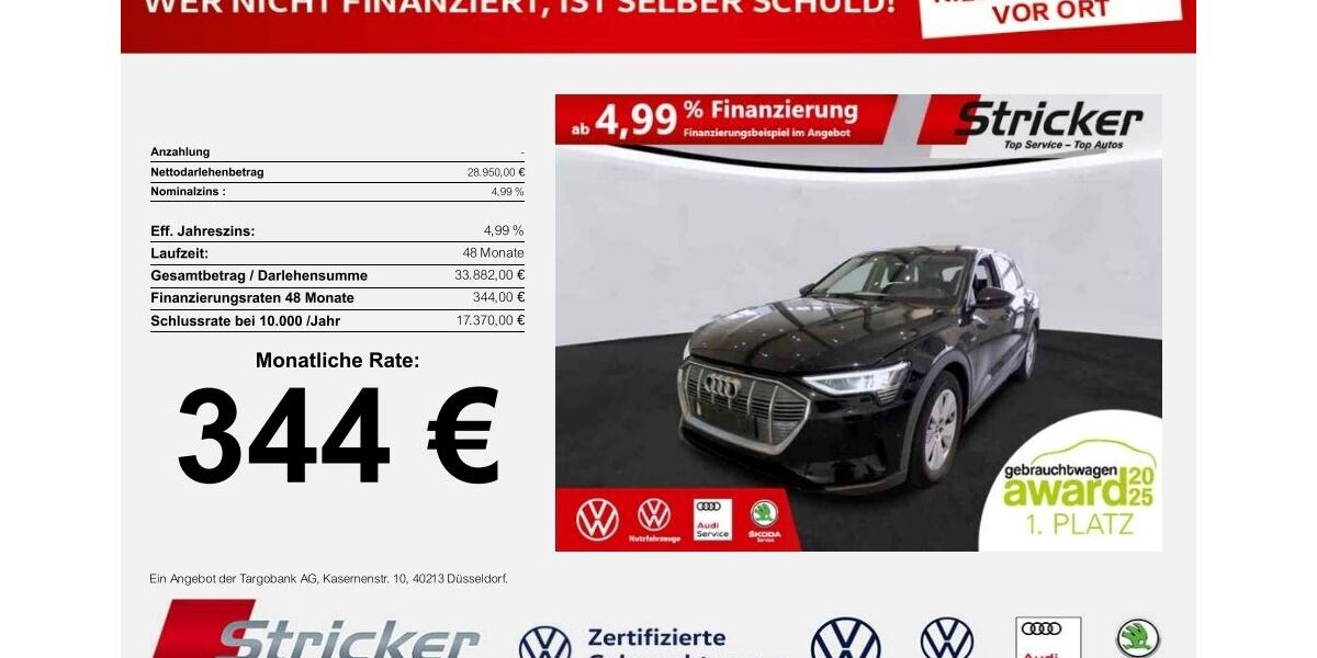 Audi e-tron 36.900 km 28.949 &euro; Horn-Bad Meinberg 32805
