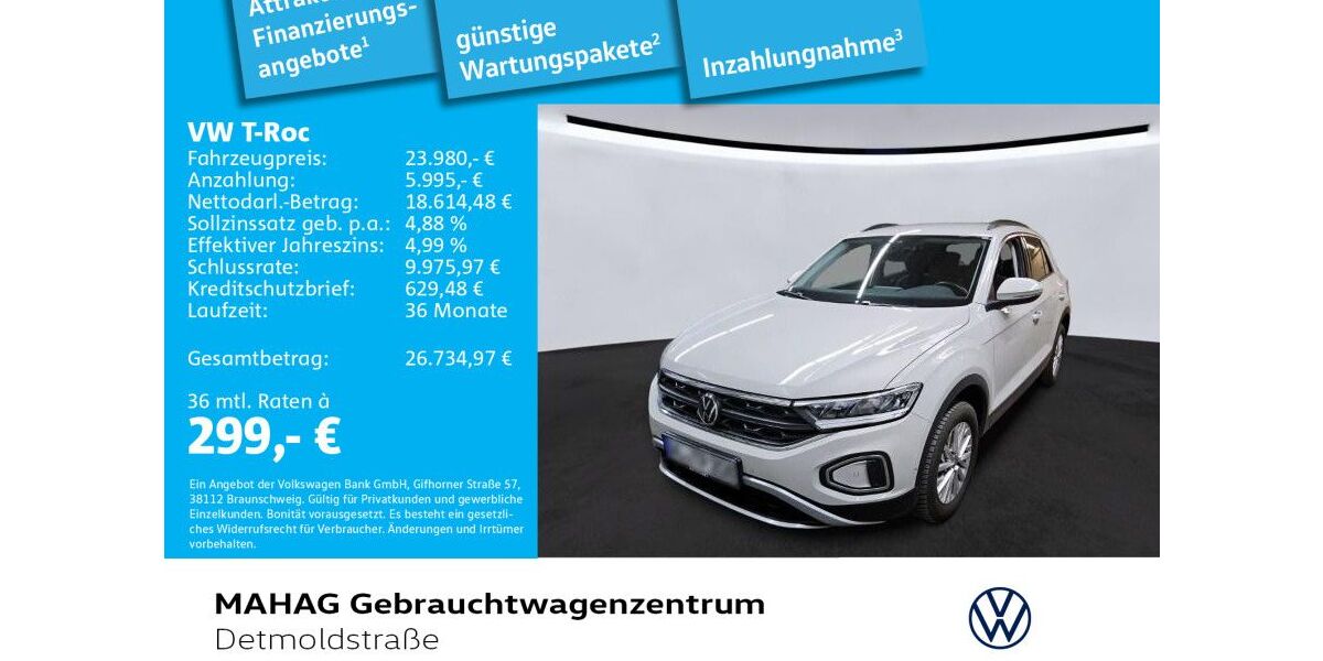 VW T-Roc 32.585 km 23.980 &euro; München 80935