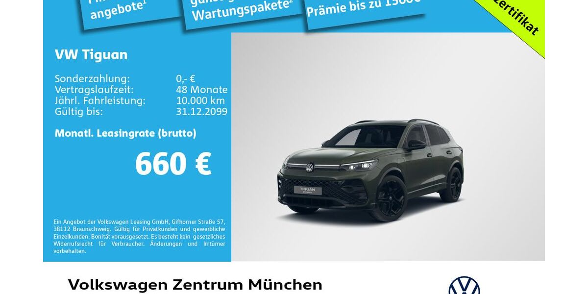 VW Tiguan 6.500 km 55.491 &euro; München 81669