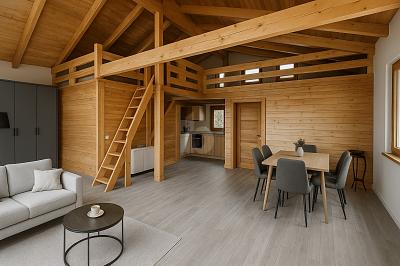 GEMÜTLICHES HOLZHAUS MIT GARTENPARADIES