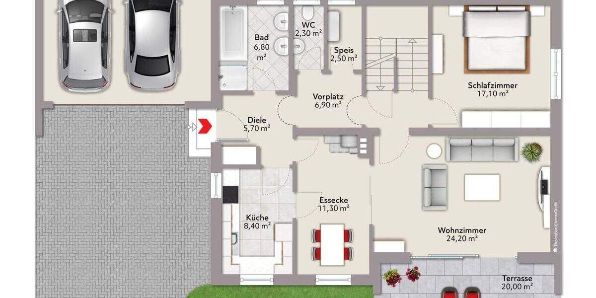 Einfamilienhaus Dießen St. Georgen - 5 Zimmer, 130 m&sup2;, 1.125.000&euro; | Angebot:25797007