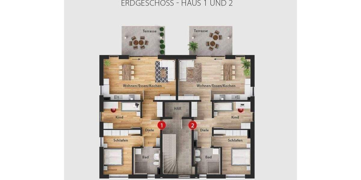 Etagenwohnung Schwandorf Dachelhofen - 3 Zimmer, 79 m&sup2;, 369.500&euro; | Angebot:25815620
