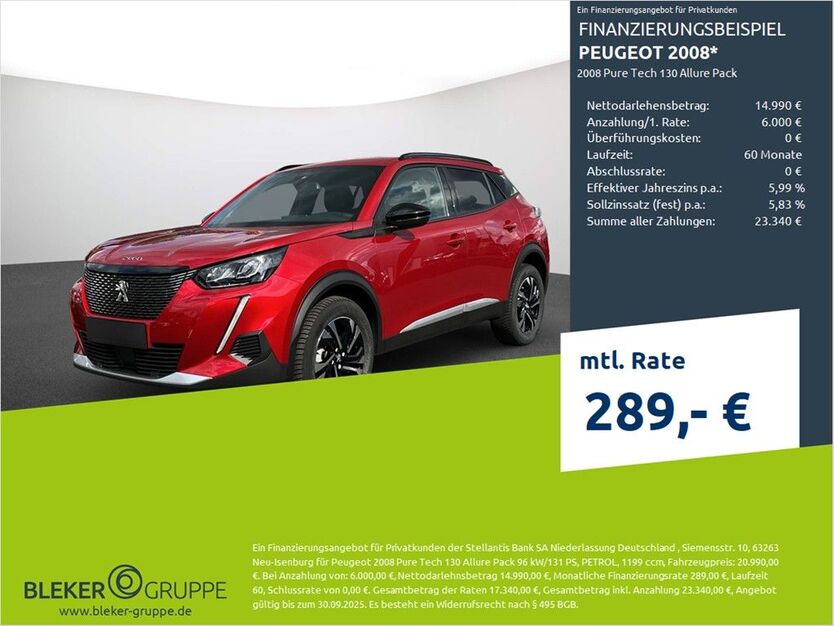 Peugeot 2008 12.800 km 19.980 € Dülmen 48249