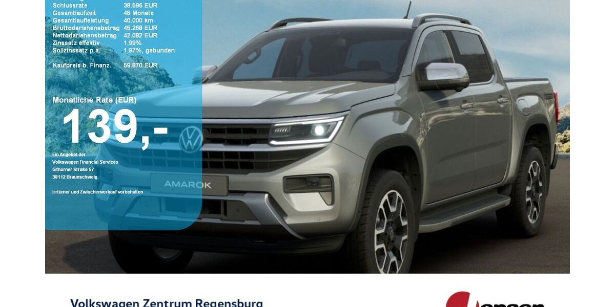 VW Amarok 9.900 km 59.870 &euro; Regensburg 93053