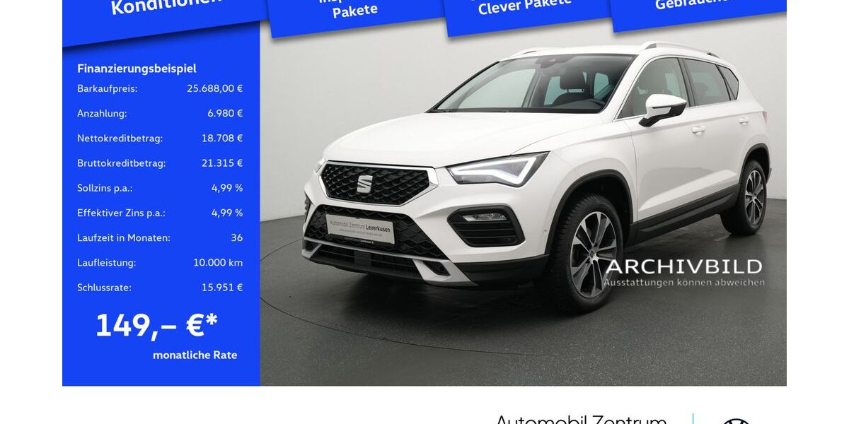 Seat Ateca 37.299 km 25.688 &euro; Leverkusen 51379