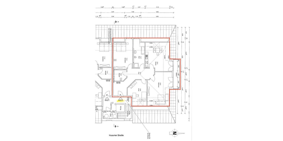Dachgeschoßwohnung Tellingstedt - 4 Zimmer, 156 m&sup2;, 1.090&euro; | Angebot:26380781