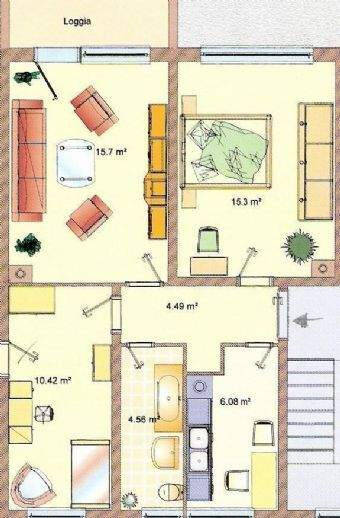 Etagenwohnung Kemberg Bußdorf - 3 Zimmer, 58 m&sup2;, 420&euro; | Angebot:25730584
