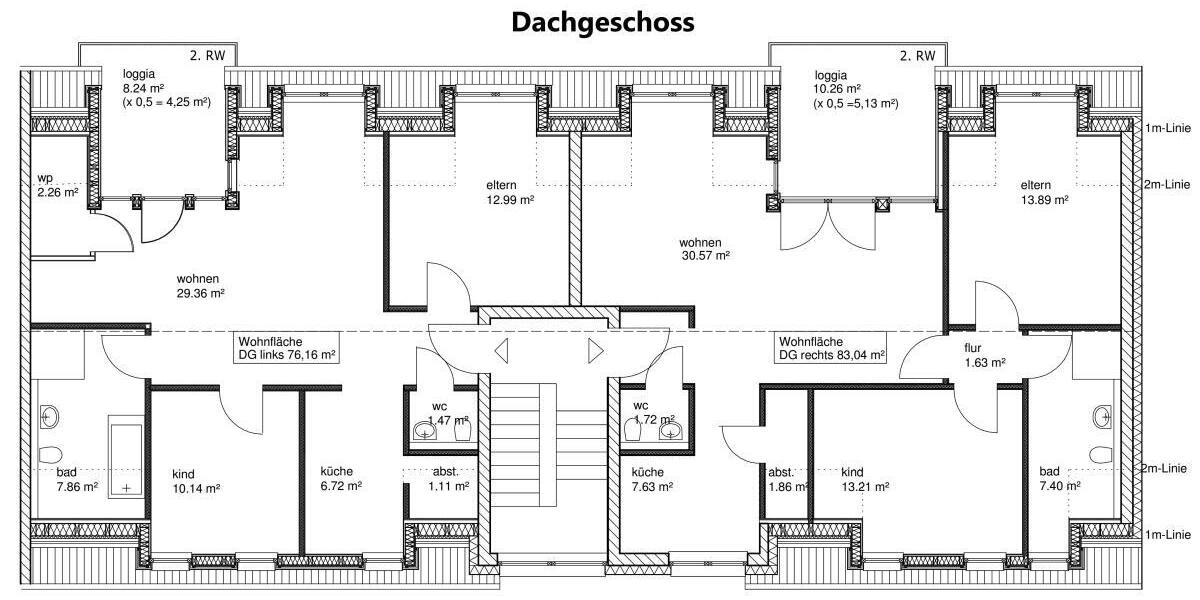 Neue Dachgeschosswohnung mit Flair im Energiesparhaus mit moderner Heiztechnik in Bonn - Dachgeschoßwohnung Bonn Dransdorf | Angebot:26609538