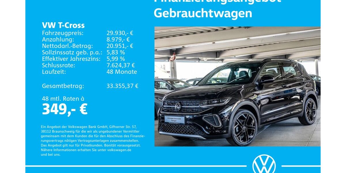 VW T-Cross 1.505 km 29.630 &euro; Stuttgart-Wangen 70188