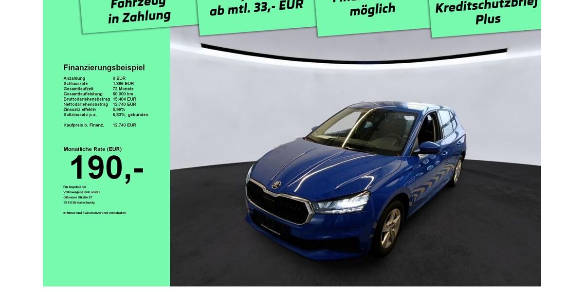 Skoda Fabia 80.675 km 12.430 &euro; Kempten 87439