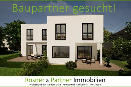 *Rosenberg Grundstückshälfte*Baupartner gesucht für DHH*Familie sucht freundliche Nachbarn* - Haus Hofheim | Angebot:24094305