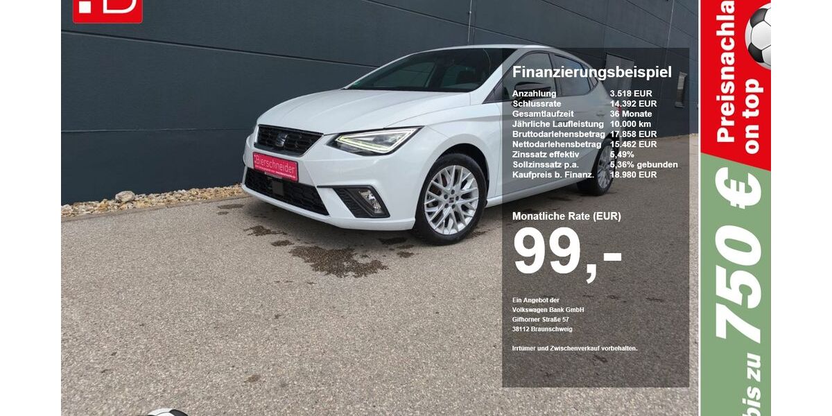 Seat Ibiza 15.242 km 18.750 &euro; Riedenburg 93339