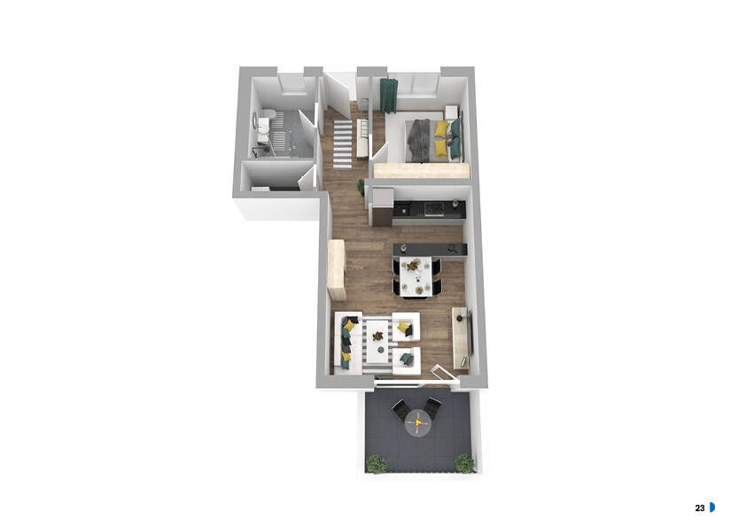 Etagenwohnung Bad Hersfeld - 2 Zimmer, 56 m&sup2;, 293.000&euro; | Angebot:25732128