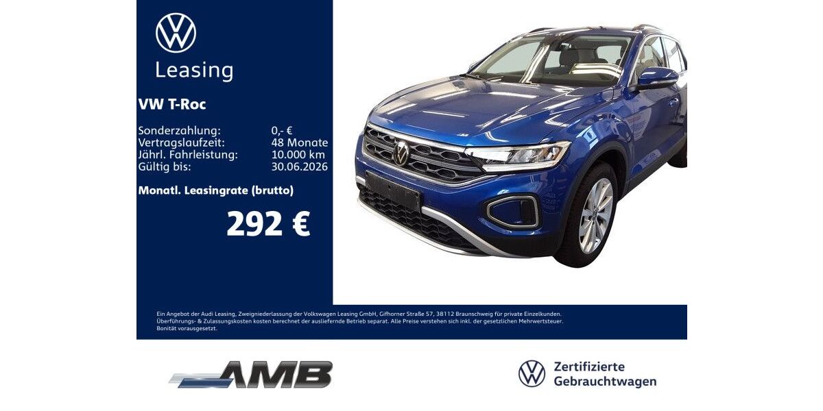 VW T-Roc 10.340 km 28.780 &euro; Borna 04552
