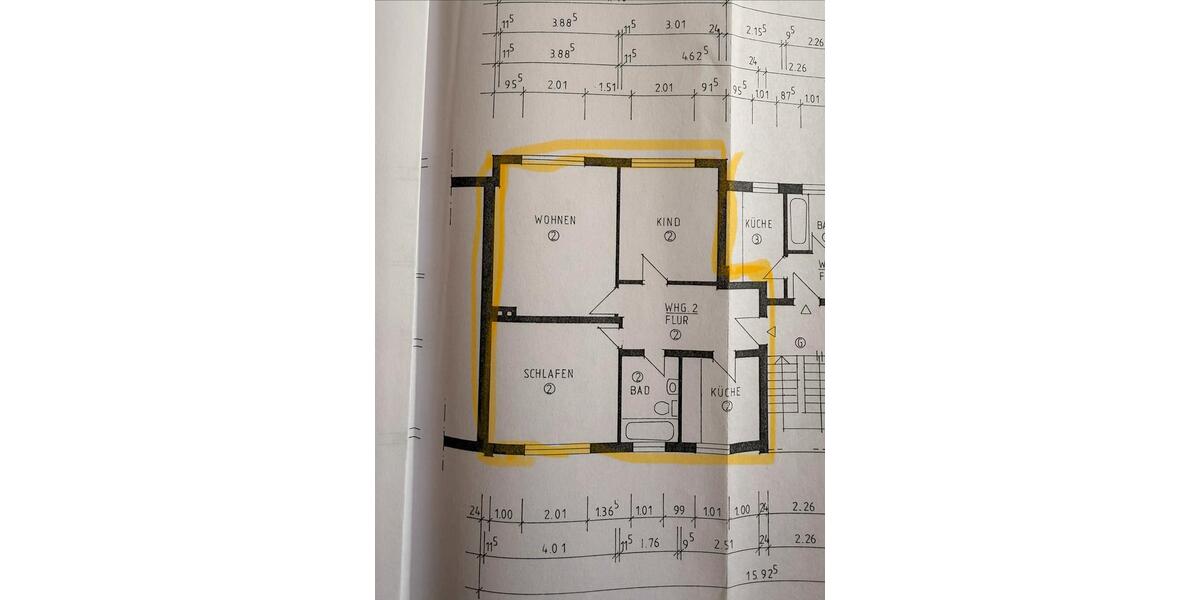 Erdgeschoßwohnung Remscheid Lüttringhausen - 3.5 Zimmer, 62 m&sup2;, 680&euro; | Angebot:24729845