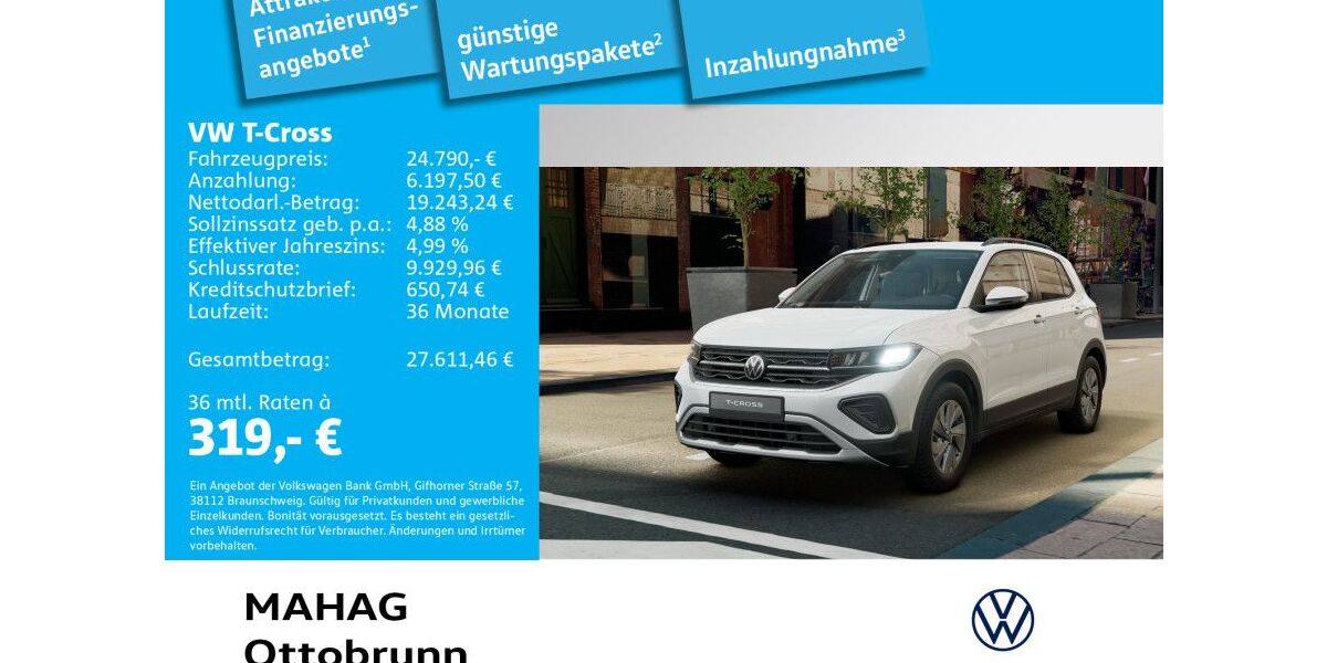 VW T-Cross 3.000 km 24.790 € Ottobrunn 85521