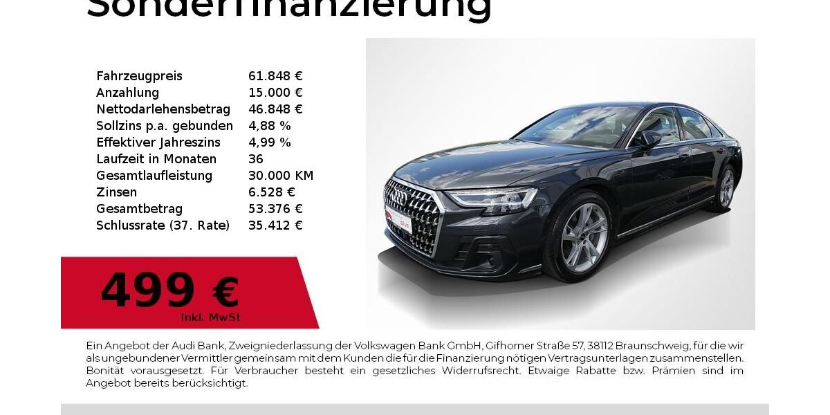 Audi A8 50.500 km 56.880 &euro; Lauf an der Pegnitz 91207