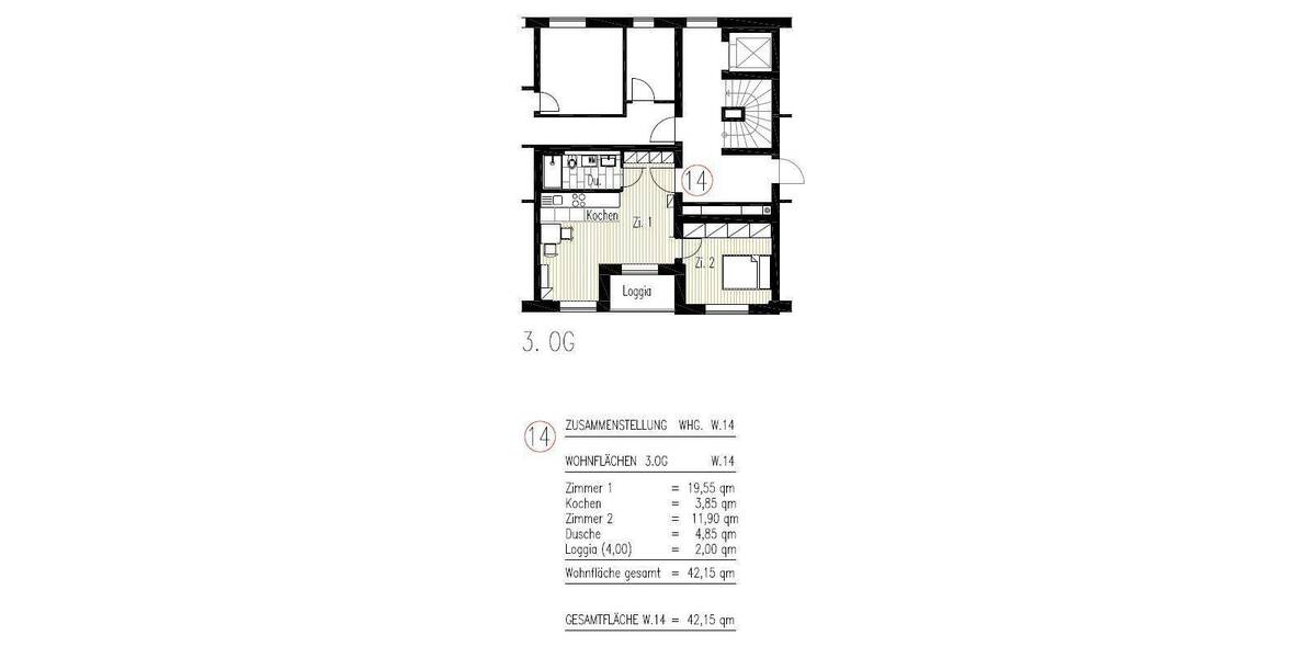 Etagenwohnung Leipzig Schleußig - 2 Zimmer, 42 m&sup2;, 695&euro; | Angebot:26141209