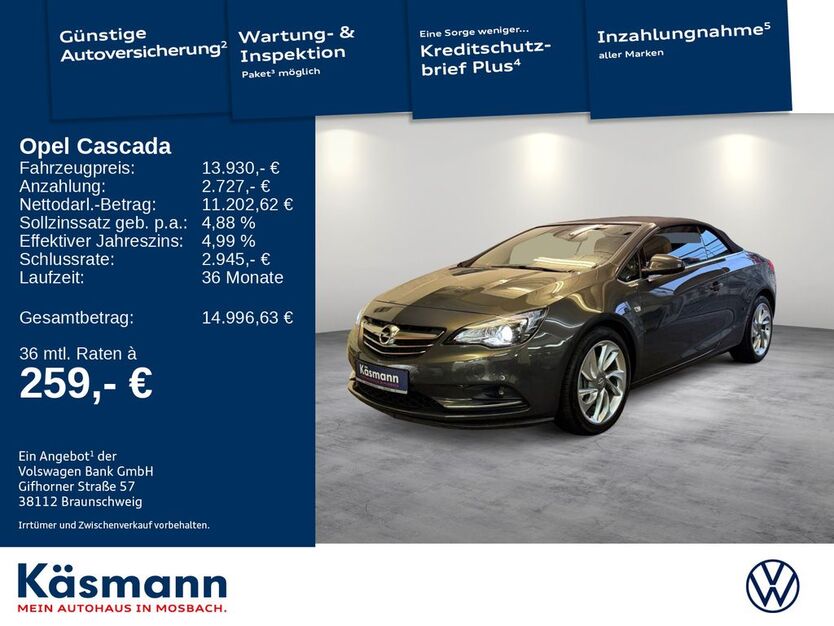 Opel Cascada 76.349 km 13.930 € Mosbach 74821