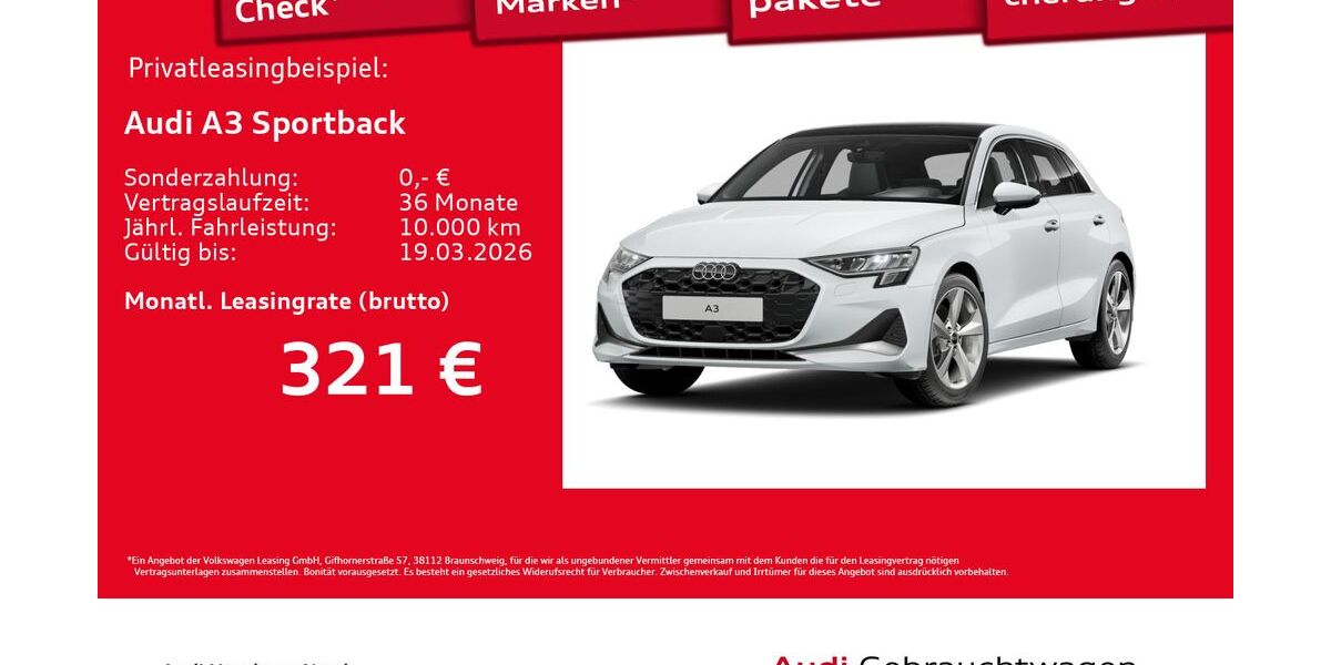 Audi A3 7.222 km 32.880 &euro; Hamburg 22419