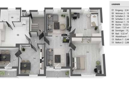 Wohnung Biessenhofen - 3.5 Zimmer, 115 m&sup2;, 295.000&euro; | Angebot:27100732
