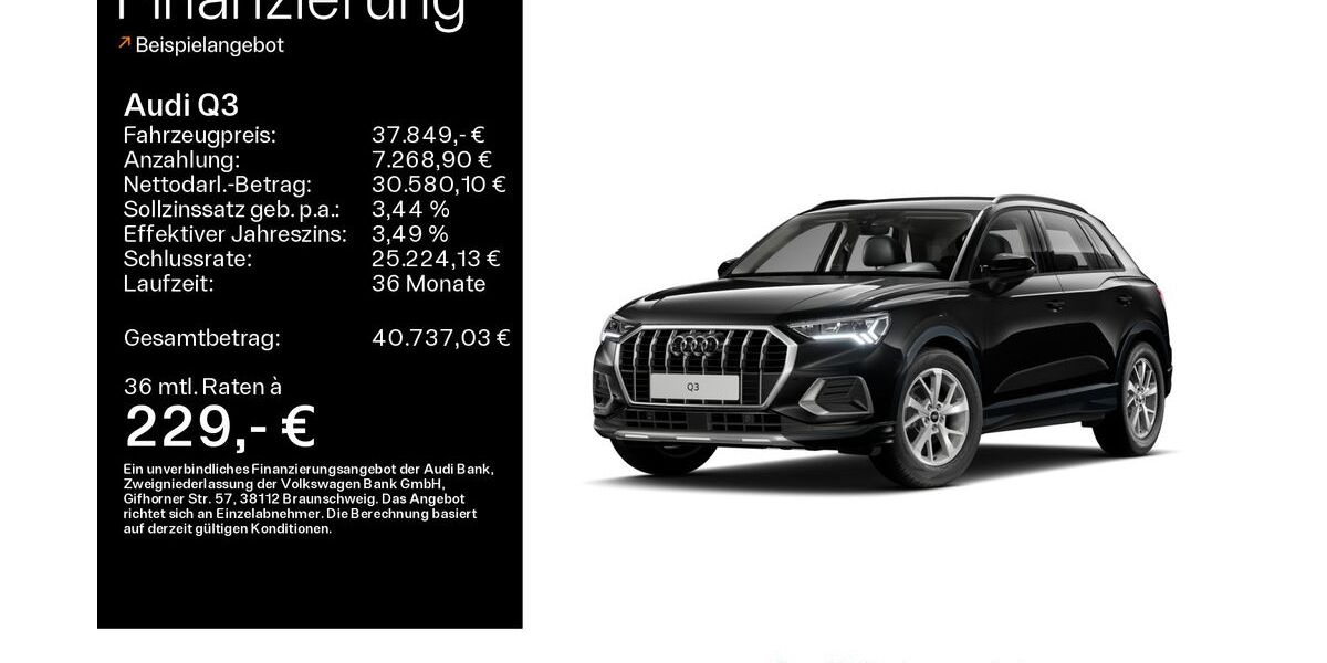 Audi Q3 20.400 km 37.849 &euro; Linsengericht 63589