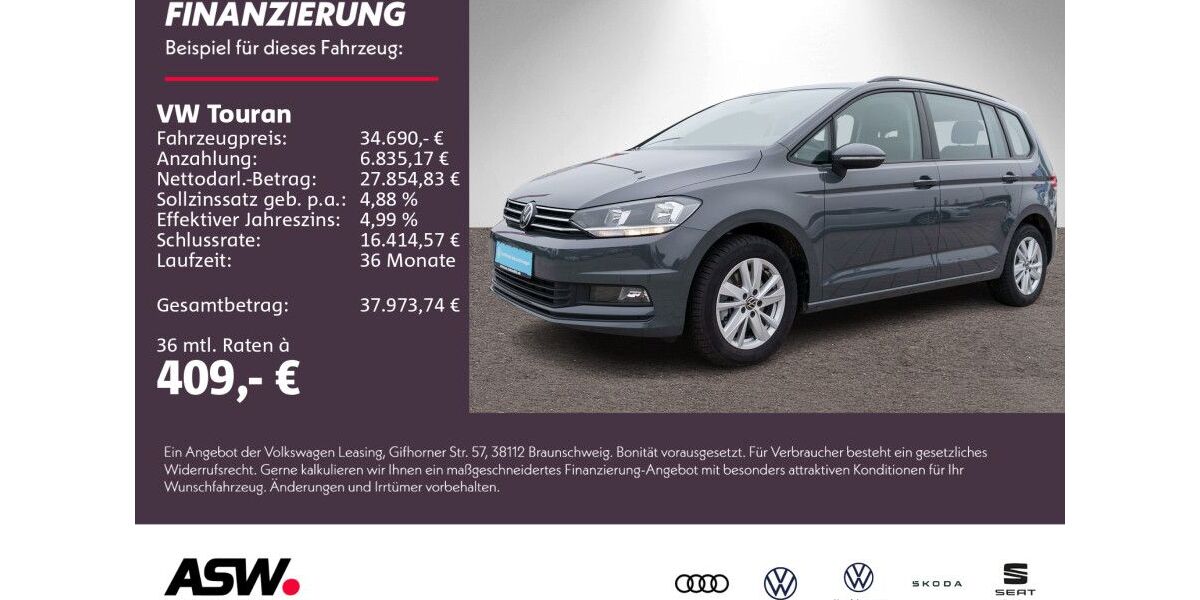 VW Touran 29.900 km 34.690 &euro; Weinsberg 74189