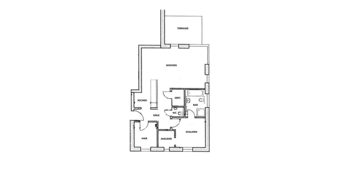 Erdgeschoßwohnung Oldenburg Drielaker-Moor - 2 Zimmer, 75 m&sup2;, 895&euro; | Angebot:26368386