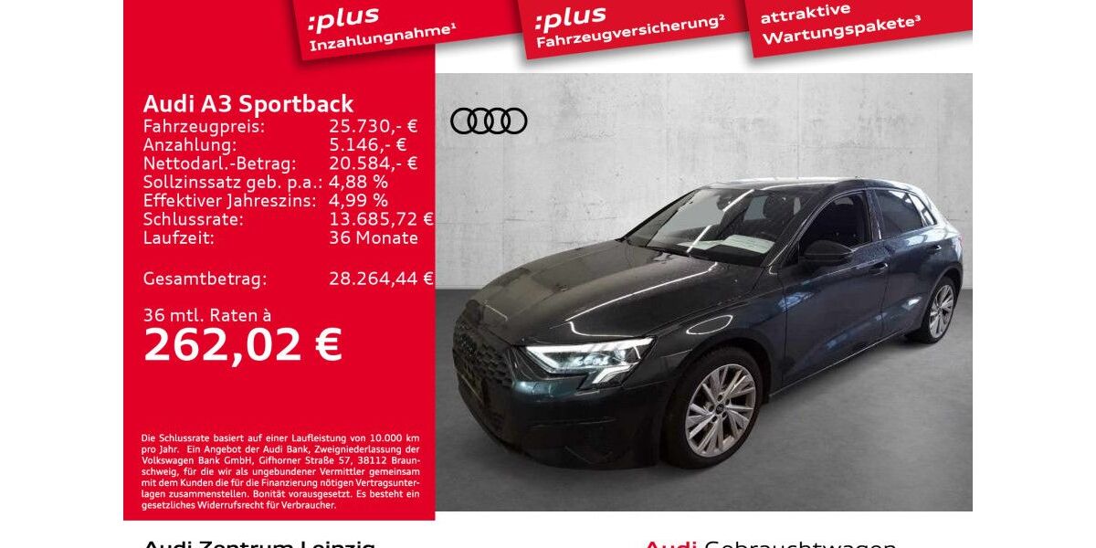 Audi A3 39.942 km 23.880 &euro; Leipzig 04129
