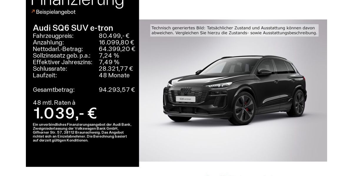 Audi SQ6 e-tron 7.900 km 80.499 &euro; Büdingen-Düdelsheim 63654